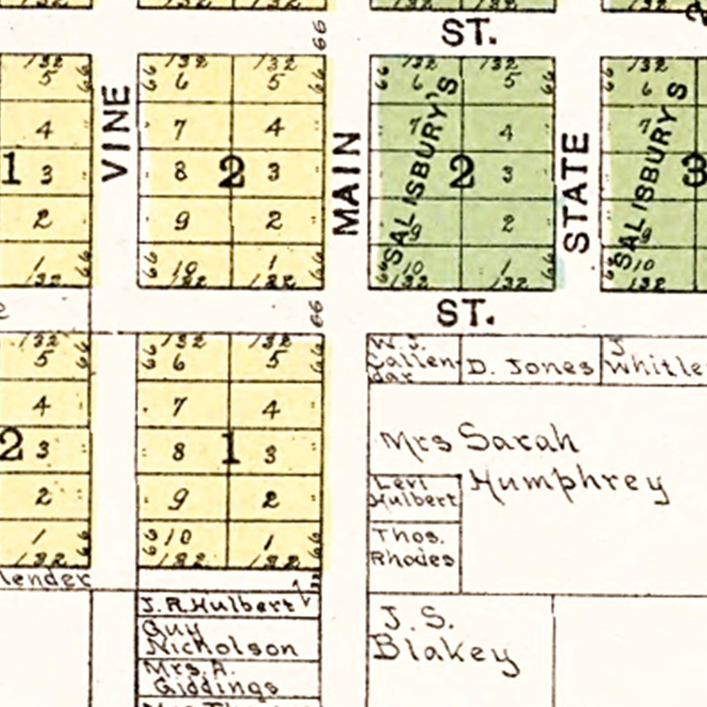 Vintage Map of Union Grove, Wisconsin 1908