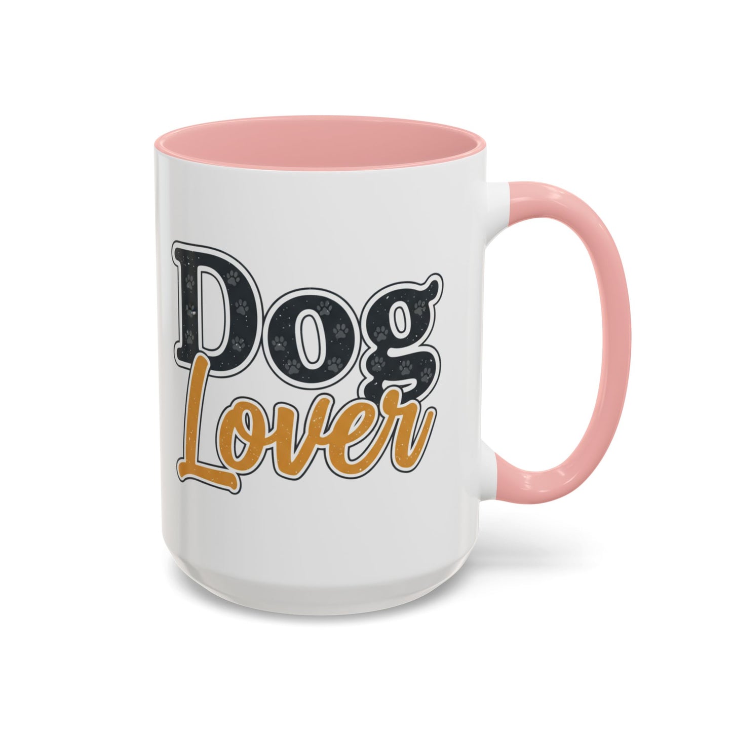 Dog Lover Accent Coffee Mug — 'Dog Lover' 11/15oz Ceramic Mug