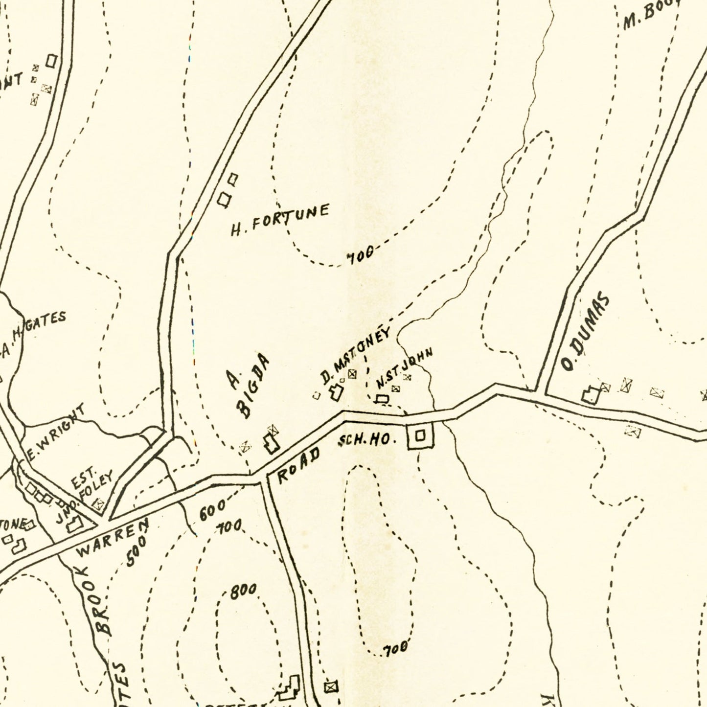 Vintage Map of Palmer, Massachusetts 1912