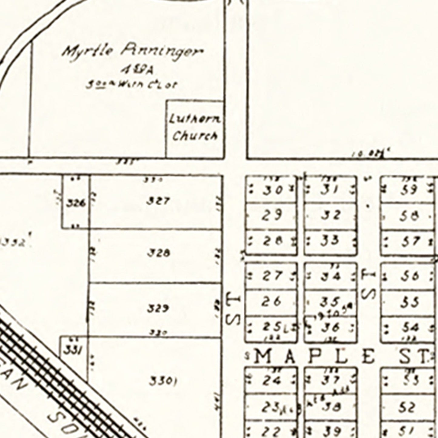 Vintage Map of Millbury, Ohio 1912
