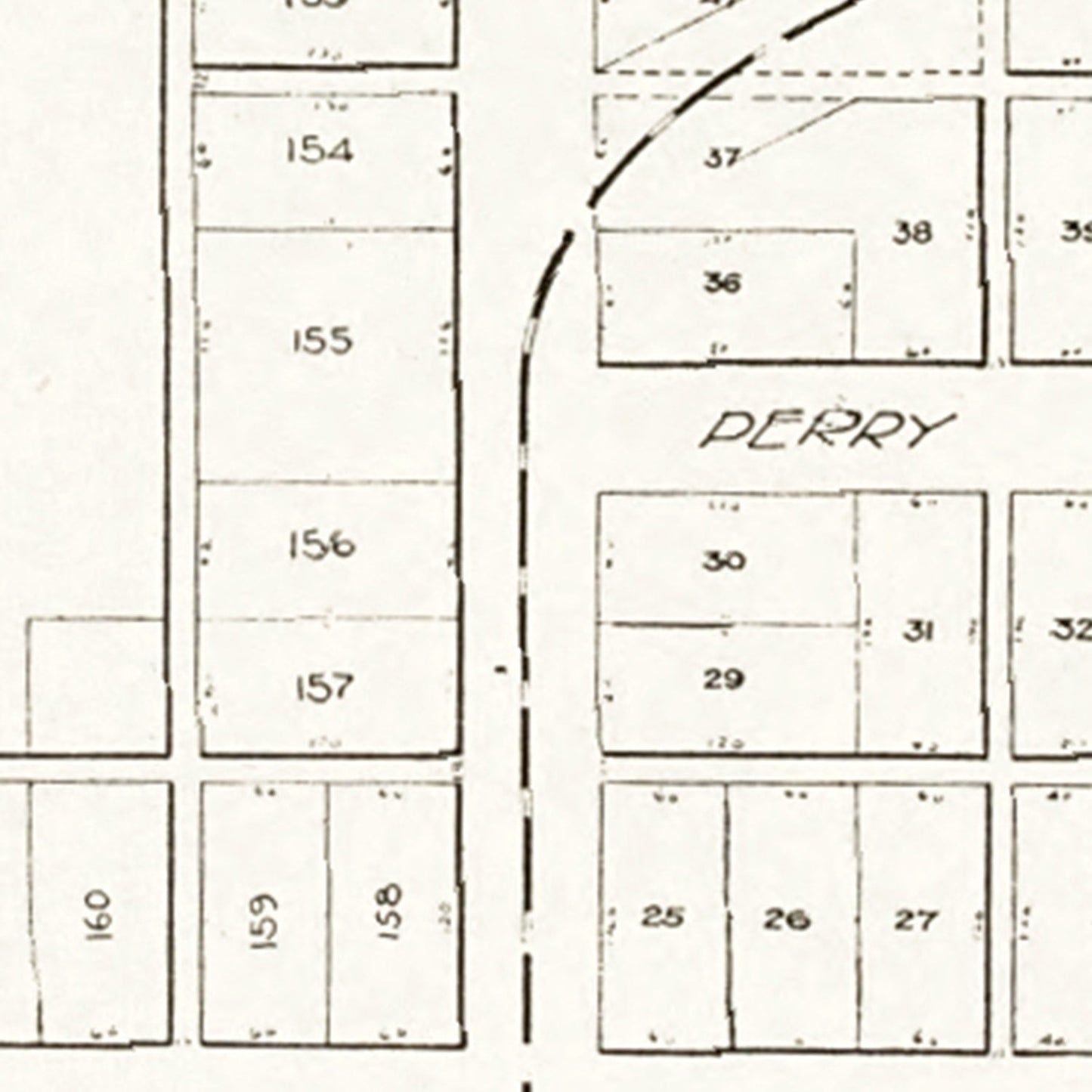 Vintage Map of Custar, Ohio 1912