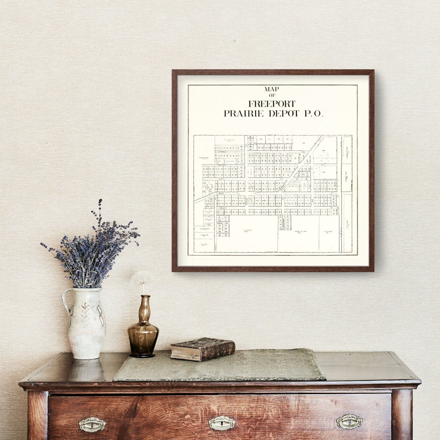 Vintage Map of Freeport, Ohio 1912