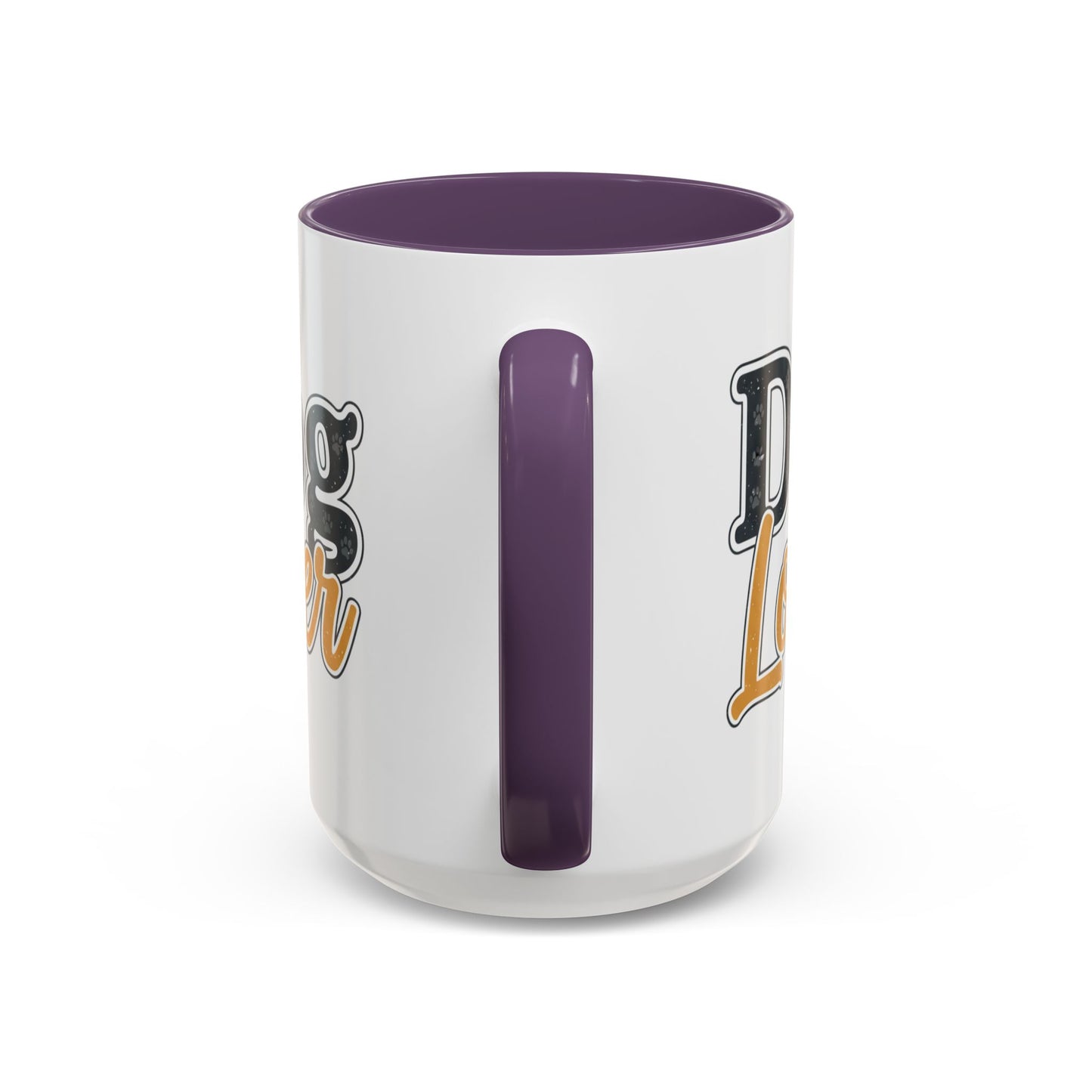 Dog Lover Accent Coffee Mug — 'Dog Lover' 11/15oz Ceramic Mug