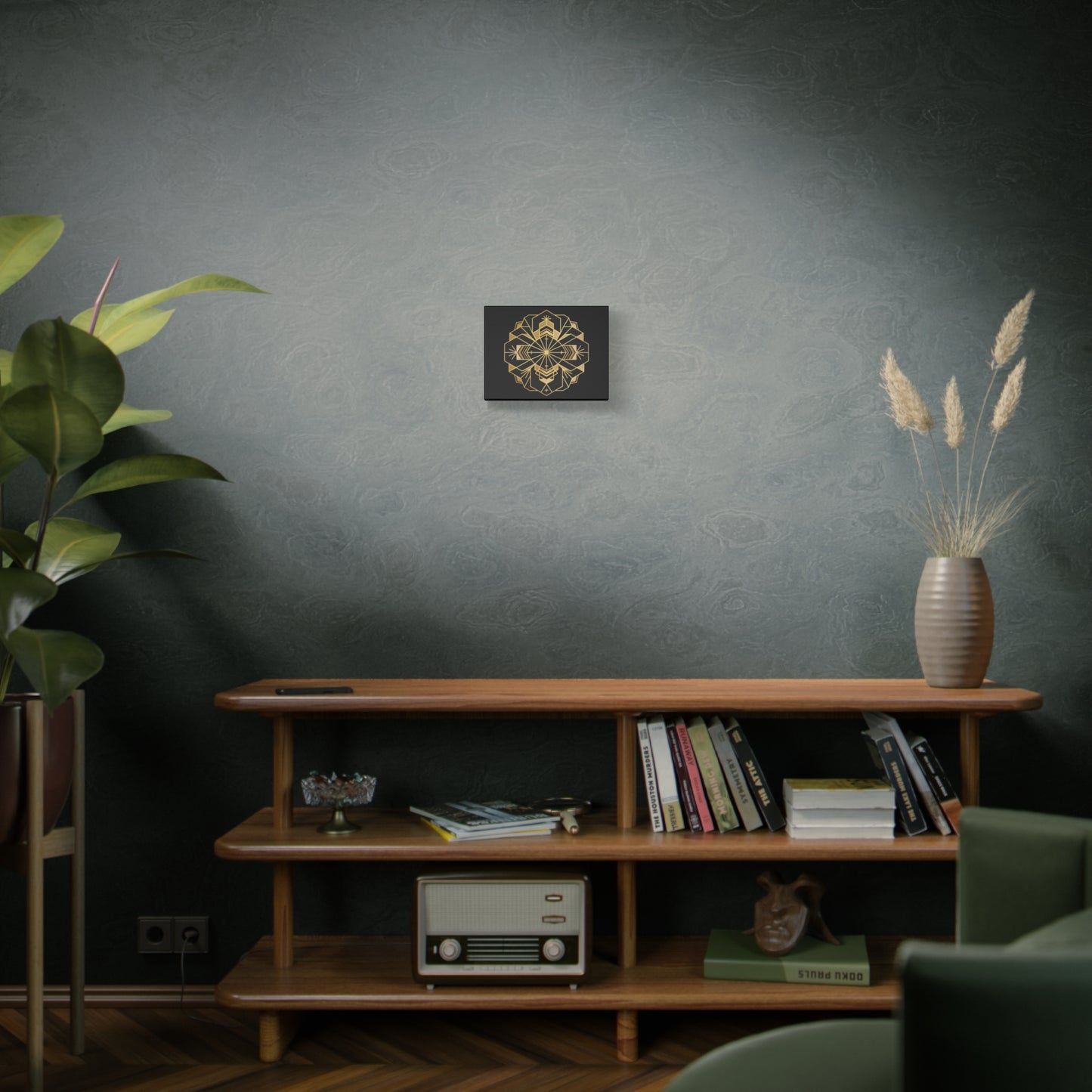 Gold Geometric Mandala Canvas