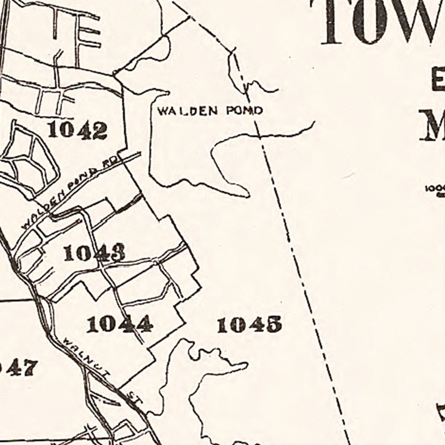 Vintage Map of Saugus, Massachusetts 1924