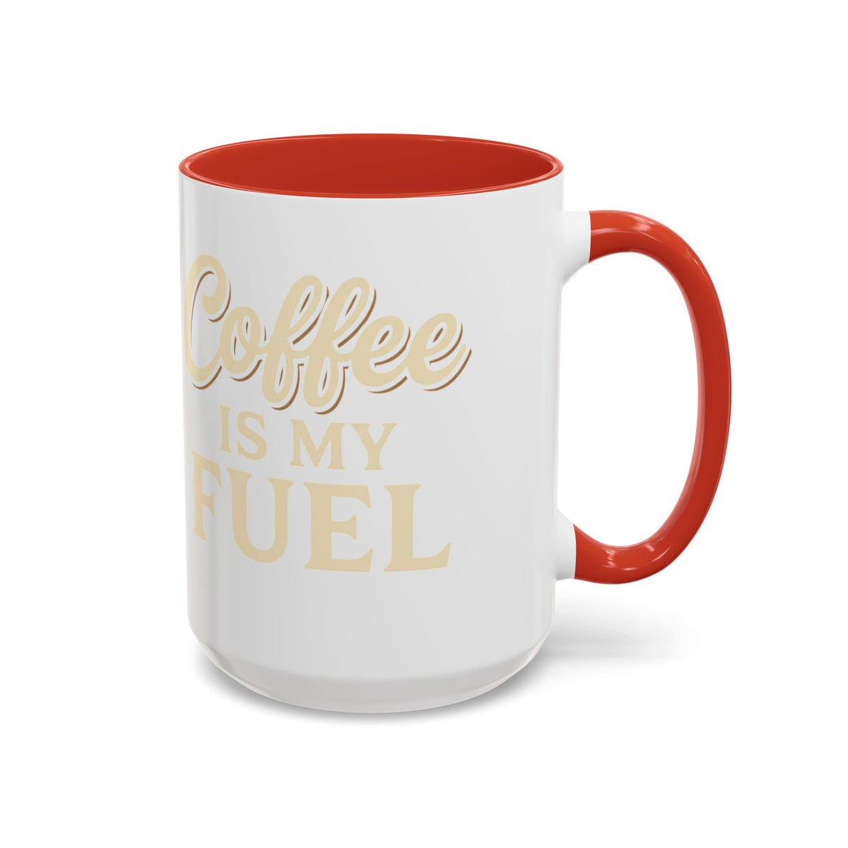 Coffee Is My Fuel Accent Coffee Mug — 11/15oz Ceramic Gift for Coffee Lovers