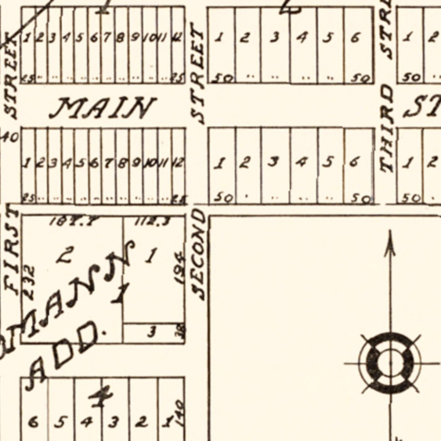 Vintage Map of Spring Brook, North Dakota 1937