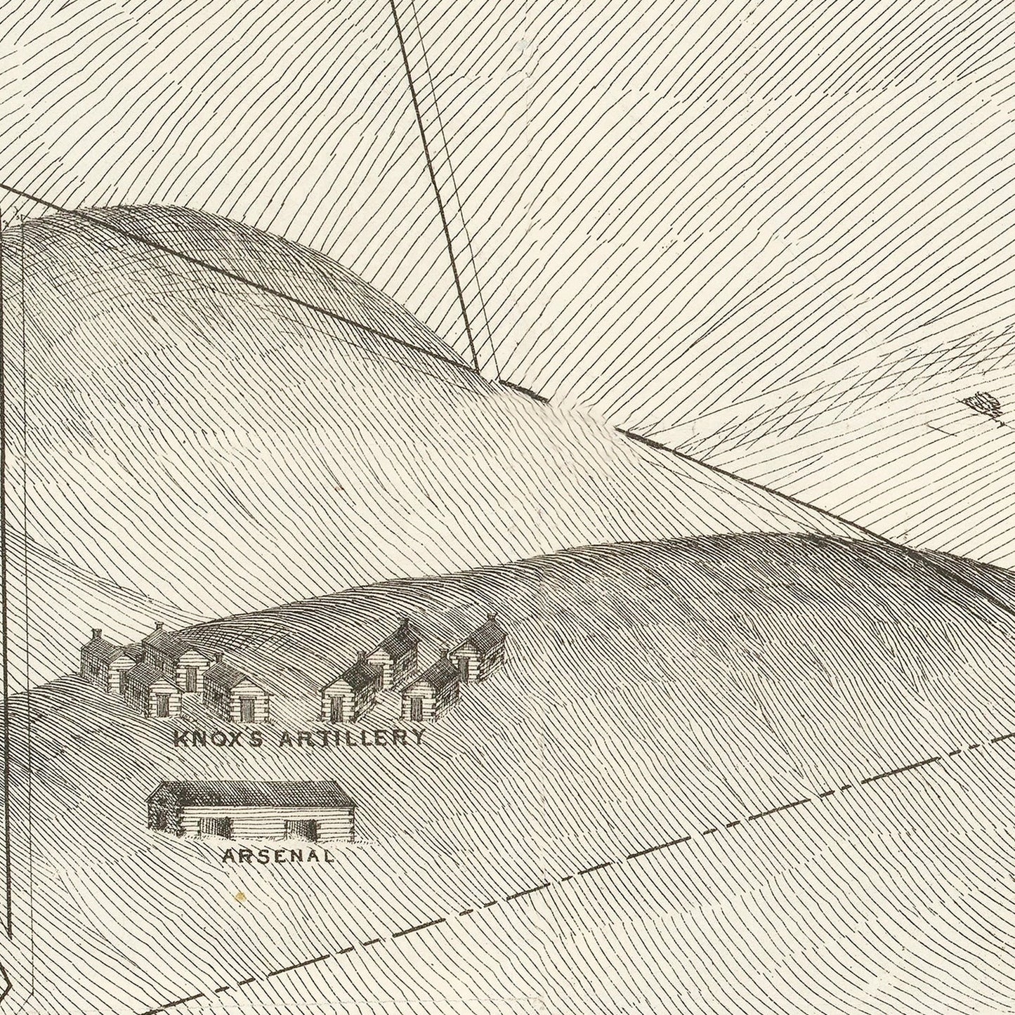 Vintage Valley Forge, PA Map 1877
