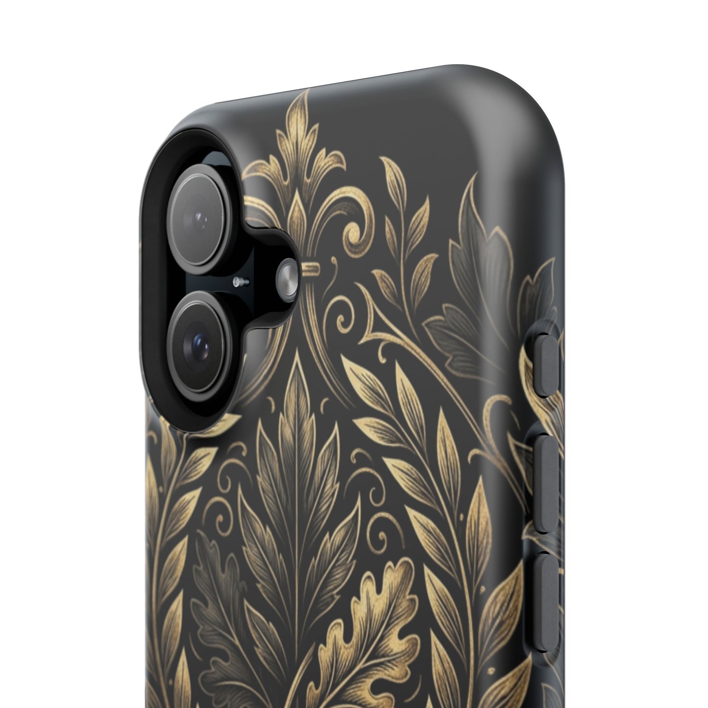 Baroque Gold Leaf Phone Case — Impact-Resistant Protective Cover