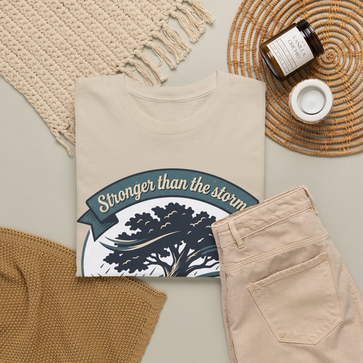 Resilient Tree T‑Shirt — "Stronger Than the Storm" Inspirational Tee