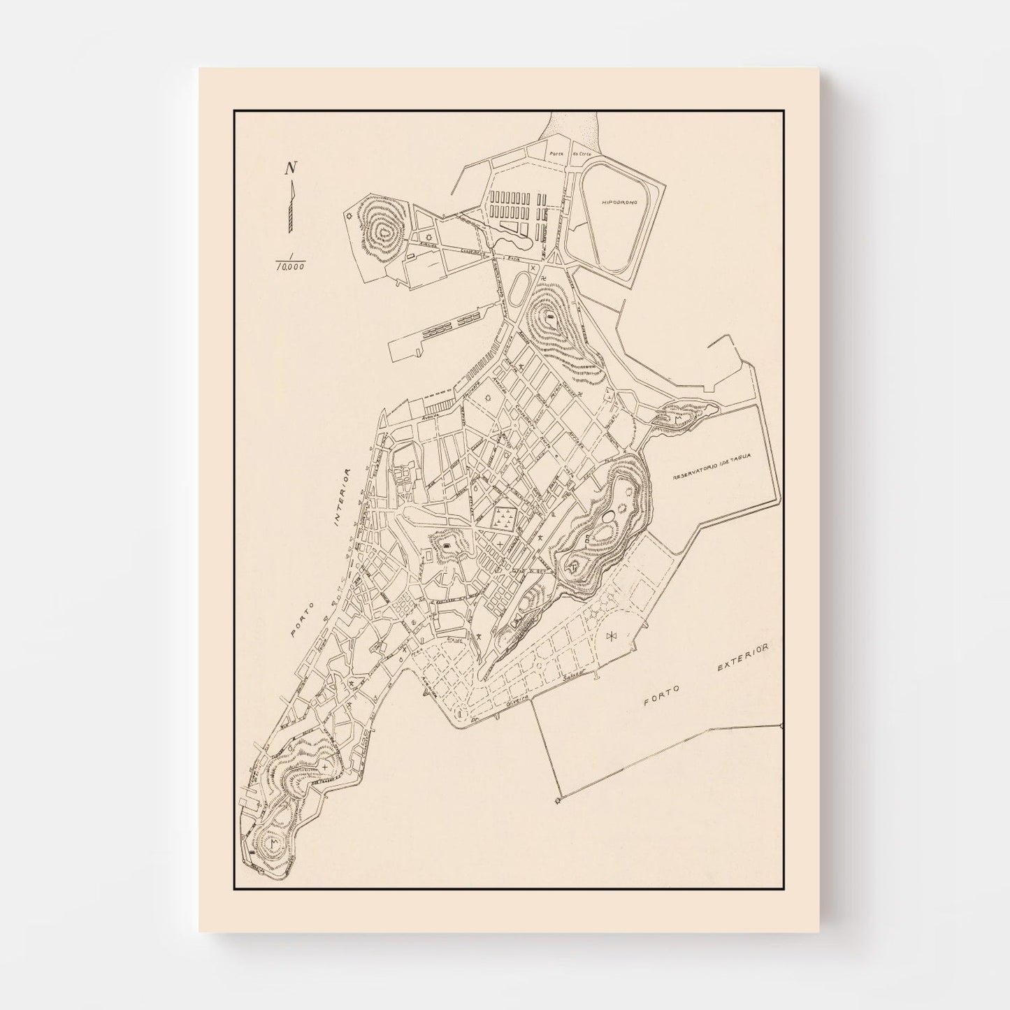 Vintage Macao Map 1943
