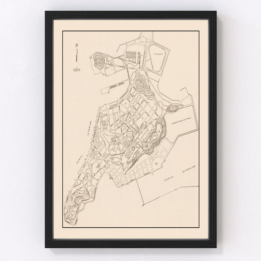 Vintage Macao Map 1943
