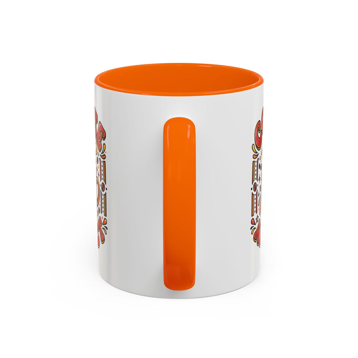 Coffee Addict Accent Mug — "Coffee Power" Retro Coffee Lover Gift (11oz/15oz)