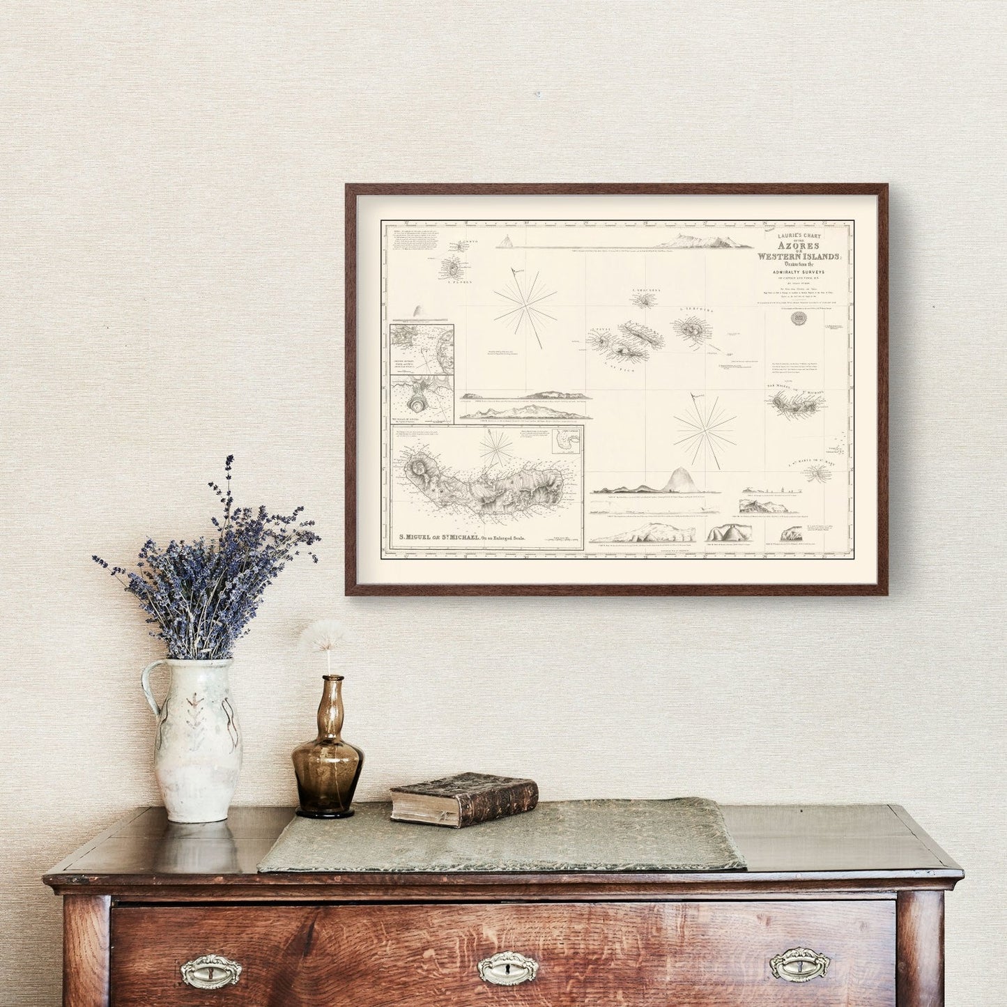 Vintage Azores Map 1859