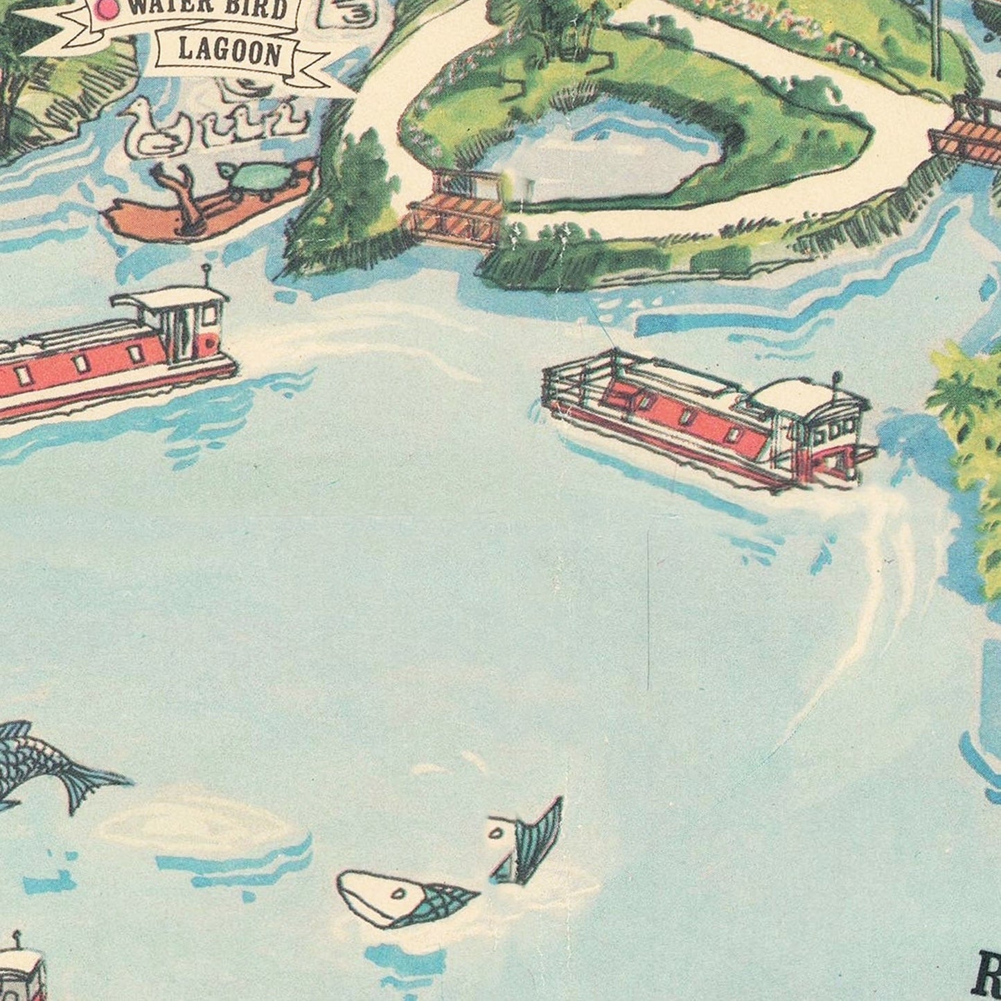 Vintage Rainbow Springs Florida Map 1967