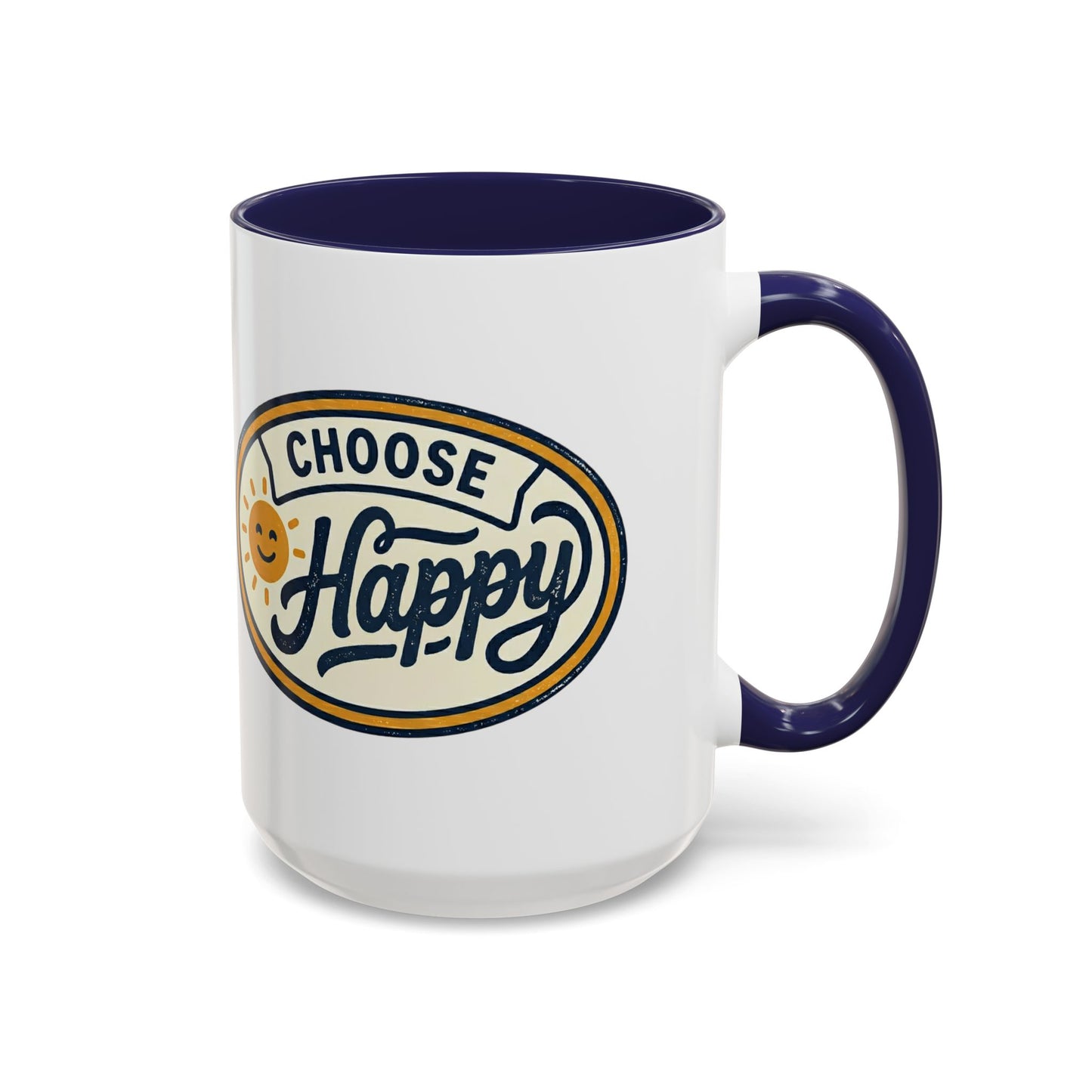 Choose Happy Coffee Mug — Inspirational Ceramic Accent Mug (11/15oz)