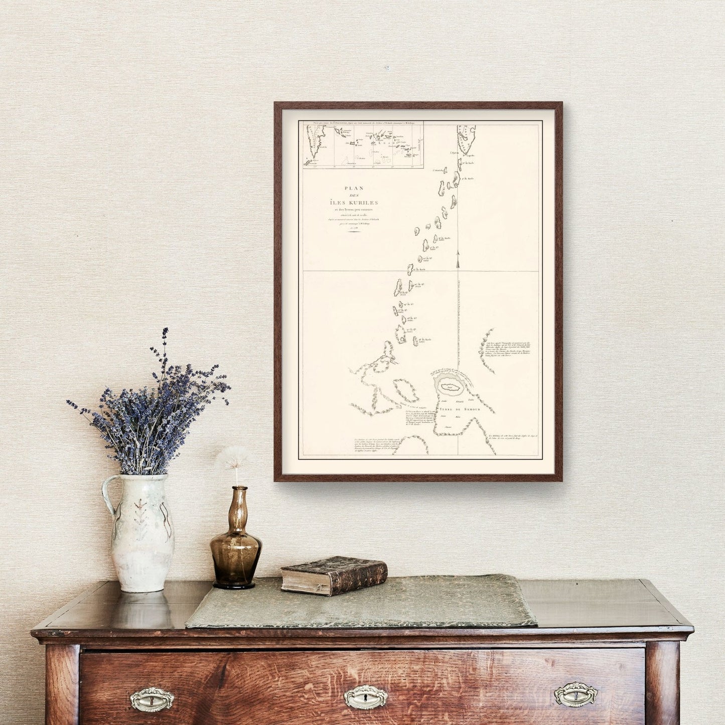 Vintage Kuril Islands Map 1788