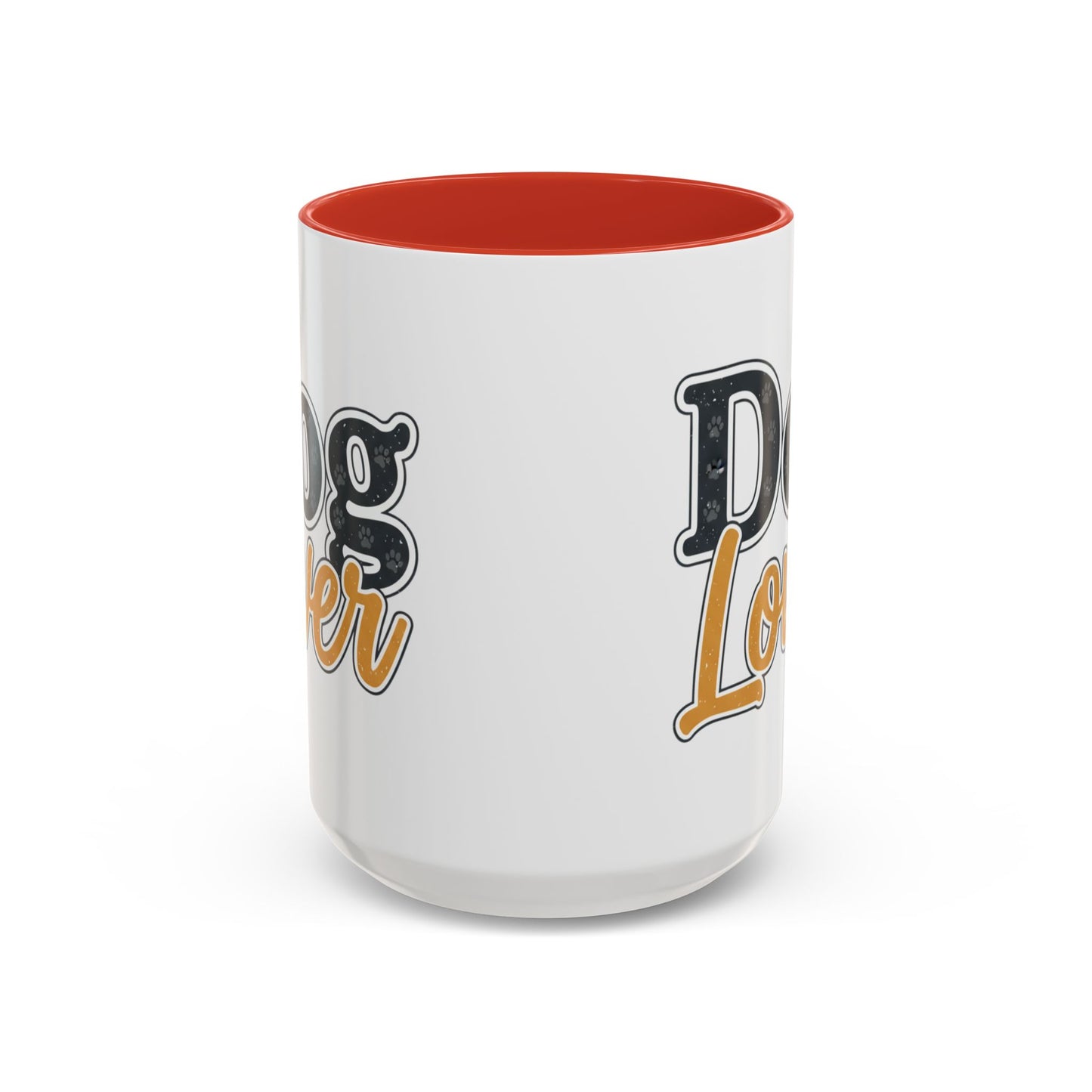 Dog Lover Accent Coffee Mug — 'Dog Lover' 11/15oz Ceramic Mug