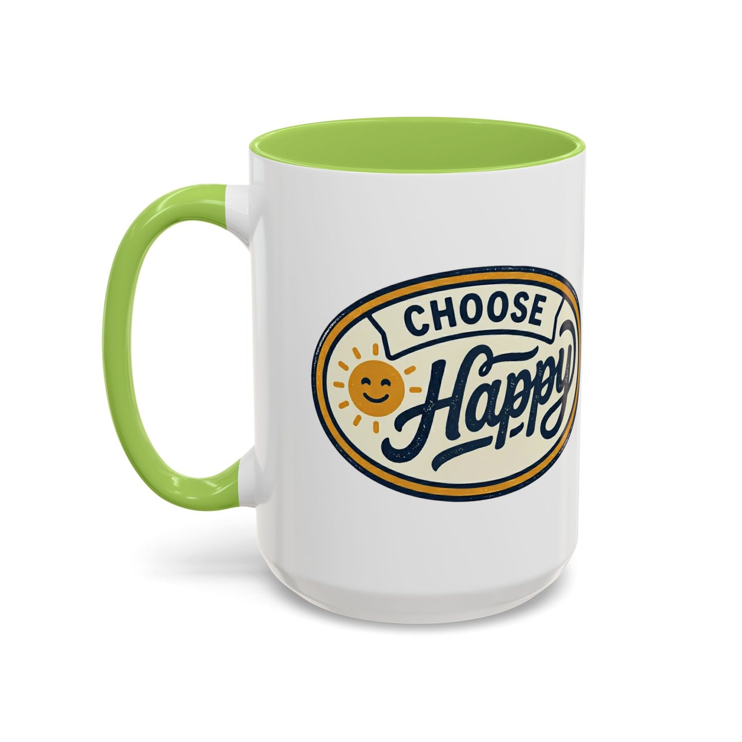Choose Happy Coffee Mug — Inspirational Ceramic Accent Mug (11/15oz)