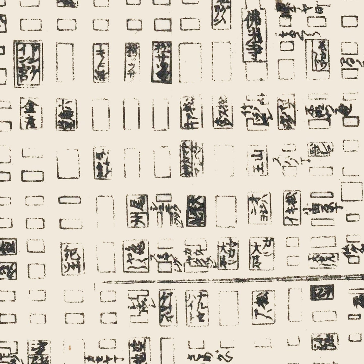 Vintage Map of Kyoto, Japan 1812