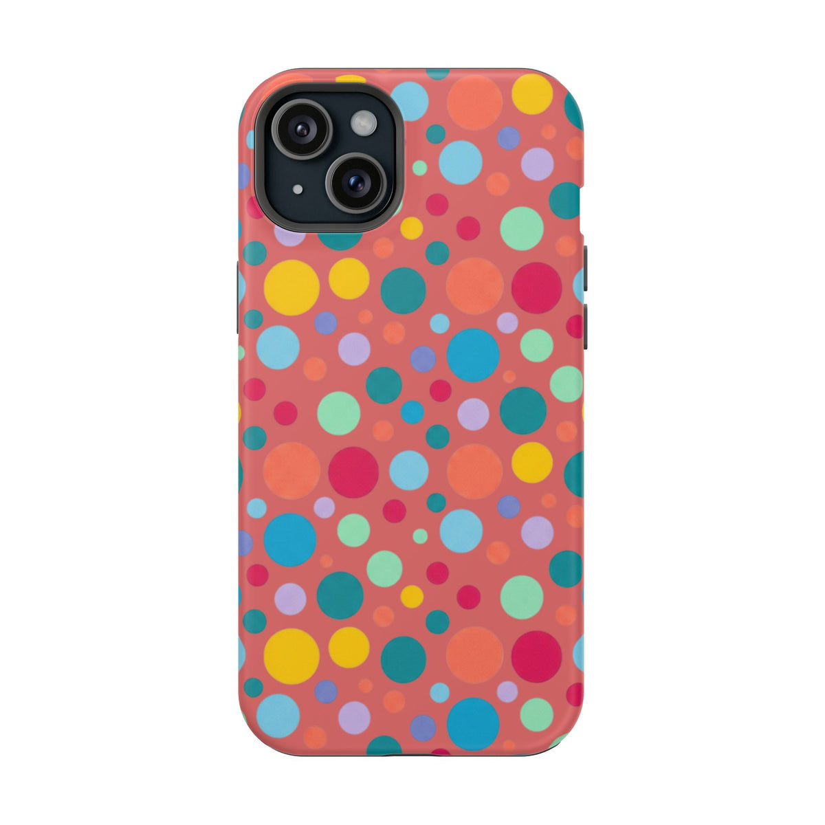 Colorful Polka Dot Magnetic Phone Case — Impact-Resistant, Vibrant Retro Dots