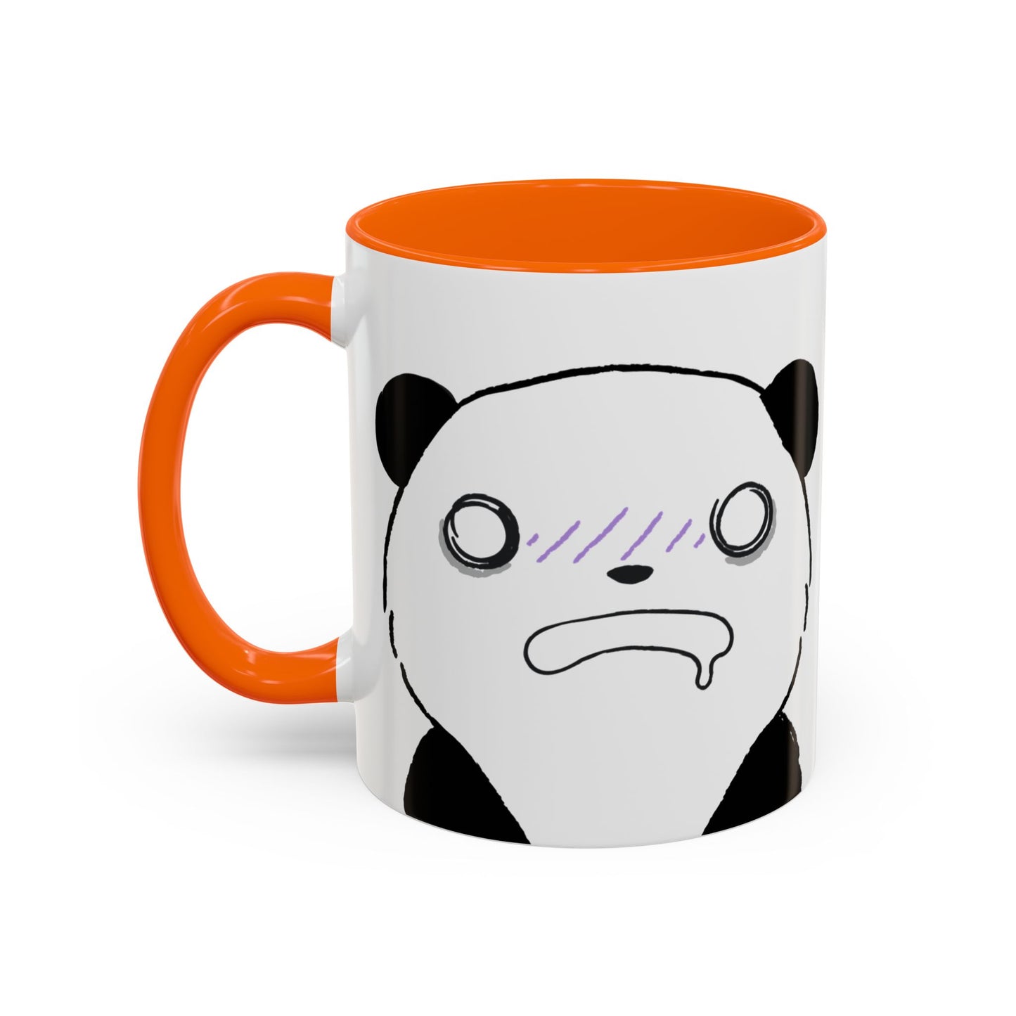 Just Give Me My Coffee!!! Accent Mug — Panda Coffee Lover Gift (11/15oz)