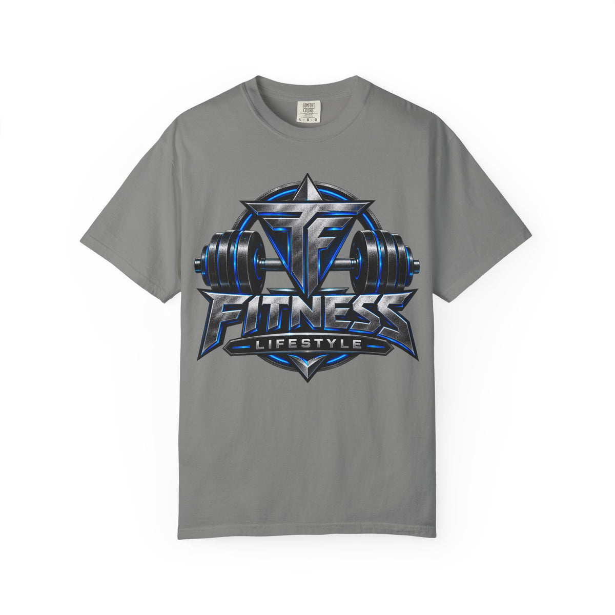 Fitness Lifestyle T-Shirt — Barbell Logo Gym Tee