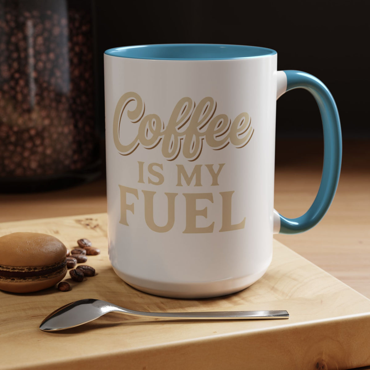 Coffee Is My Fuel Accent Coffee Mug — 11/15oz Ceramic Gift for Coffee Lovers