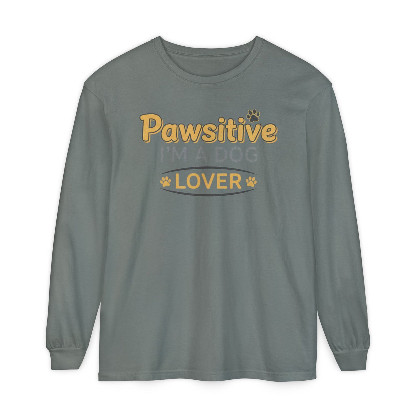 Pawsitive I'm a Dog Lover Long Sleeve T-Shirt | Dog Paw Tee