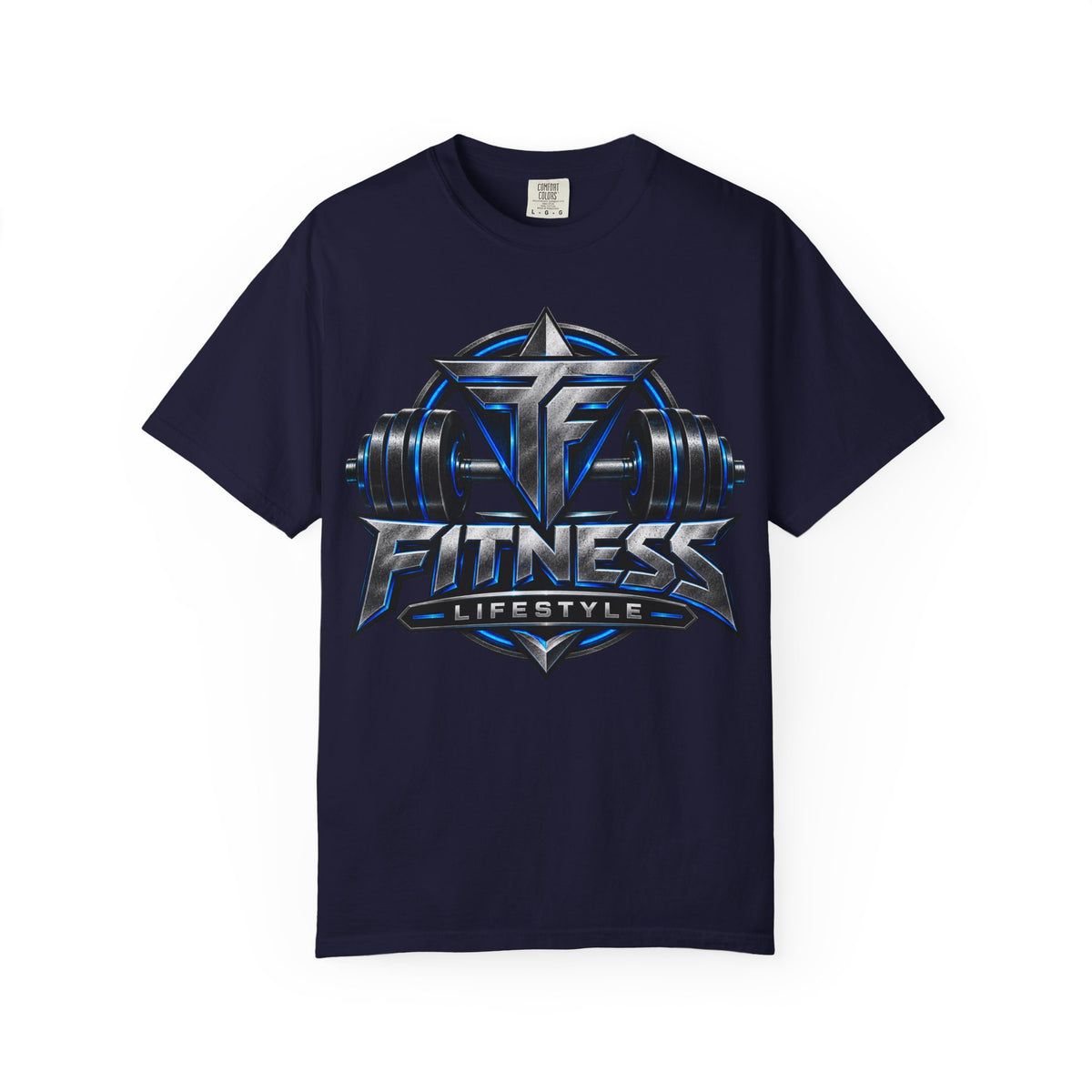 Fitness Lifestyle T-Shirt — Barbell Logo Gym Tee