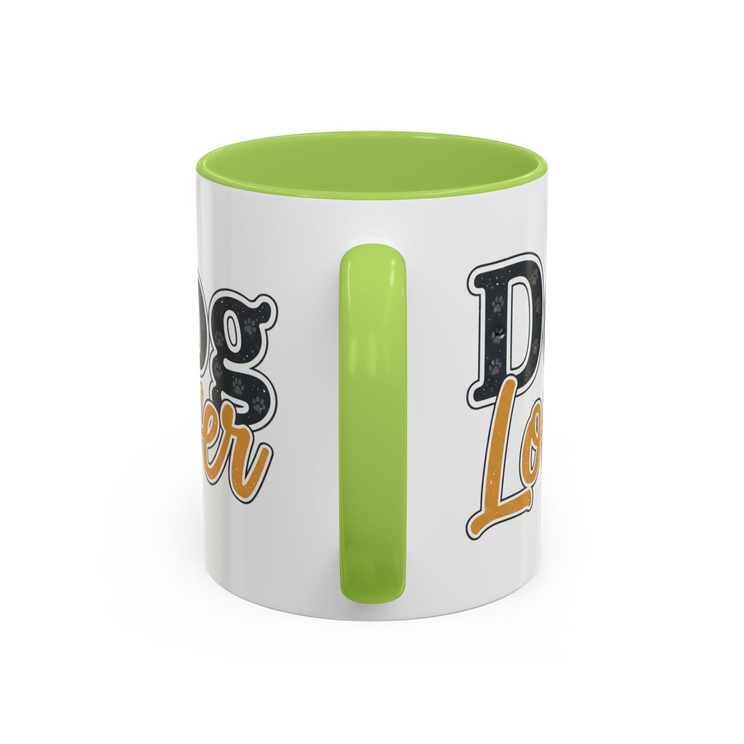 Dog Lover Accent Coffee Mug — 'Dog Lover' 11/15oz Ceramic Mug