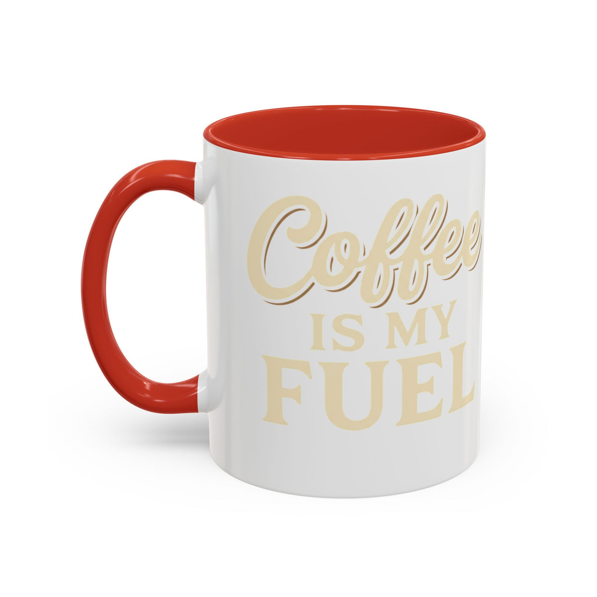 Coffee Is My Fuel Accent Coffee Mug — 11/15oz Ceramic Gift for Coffee Lovers