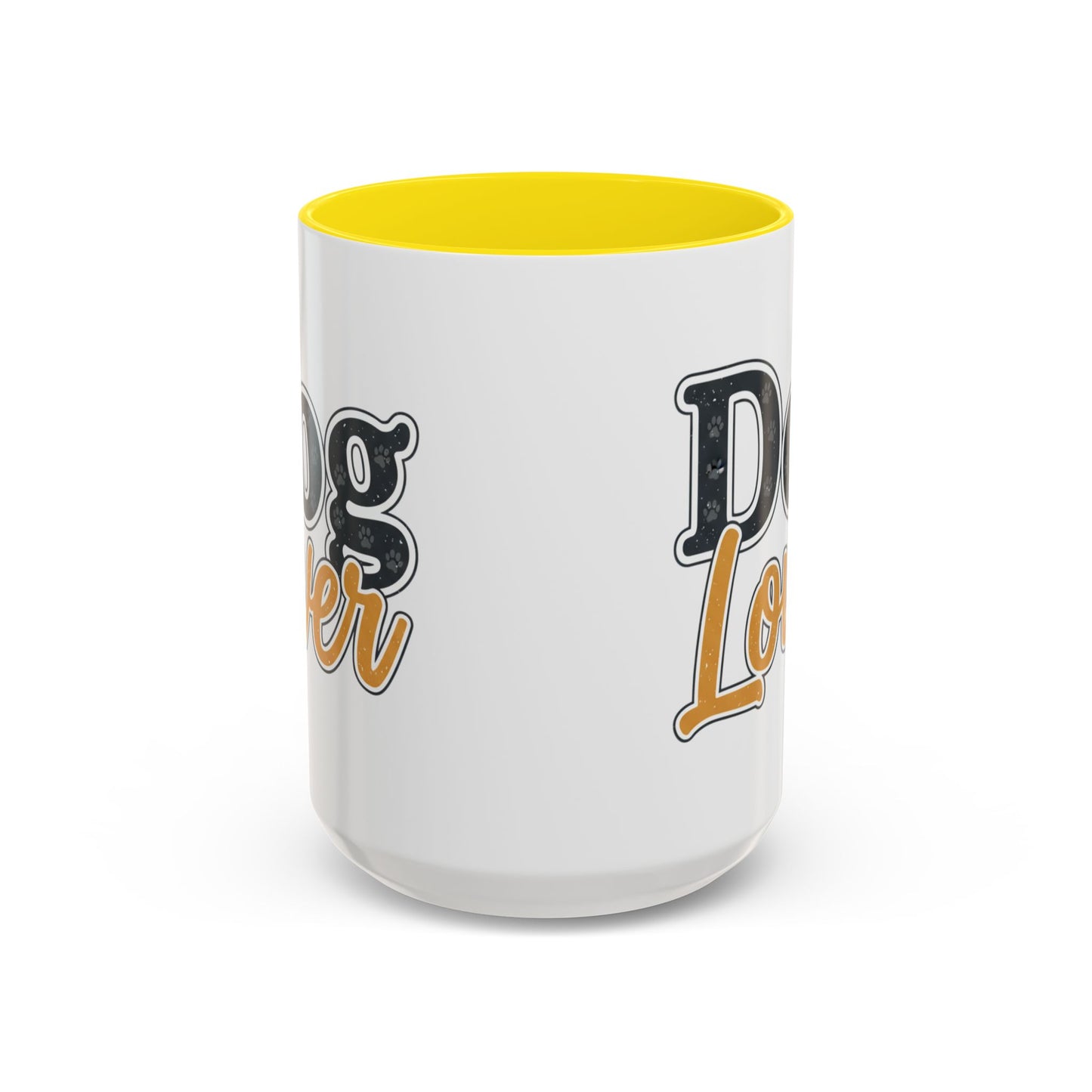 Dog Lover Accent Coffee Mug — 'Dog Lover' 11/15oz Ceramic Mug