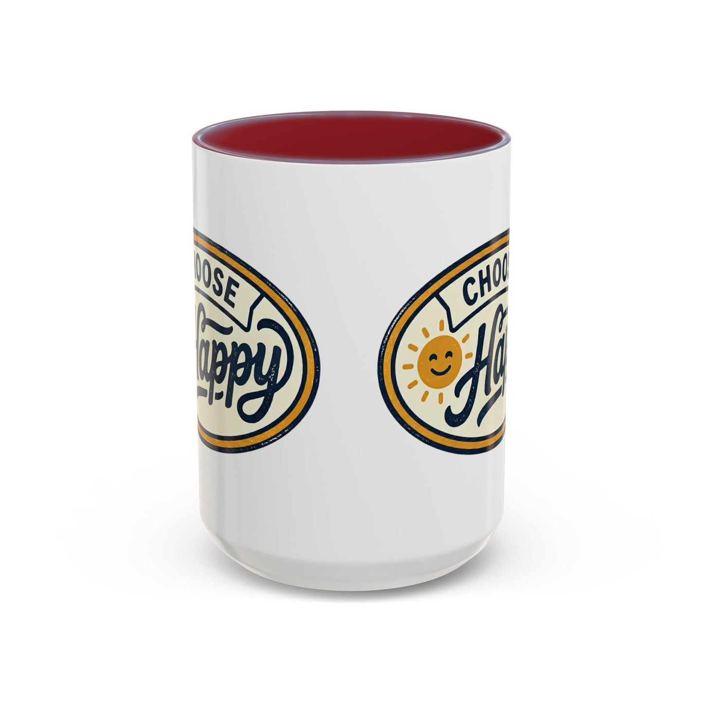 Choose Happy Coffee Mug — Inspirational Ceramic Accent Mug (11/15oz)