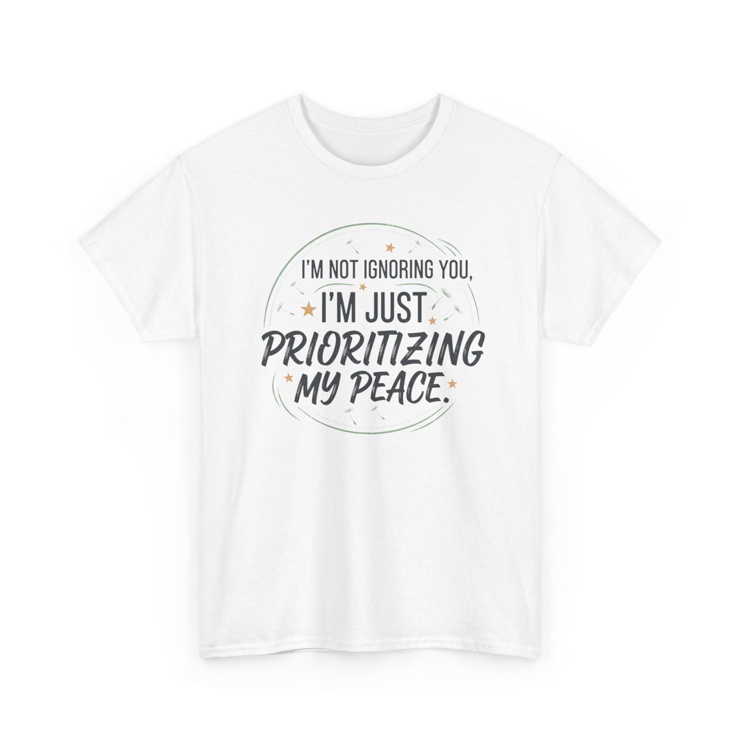 Prioritizing My Peace T-Shirt | Self Care Quote Tee