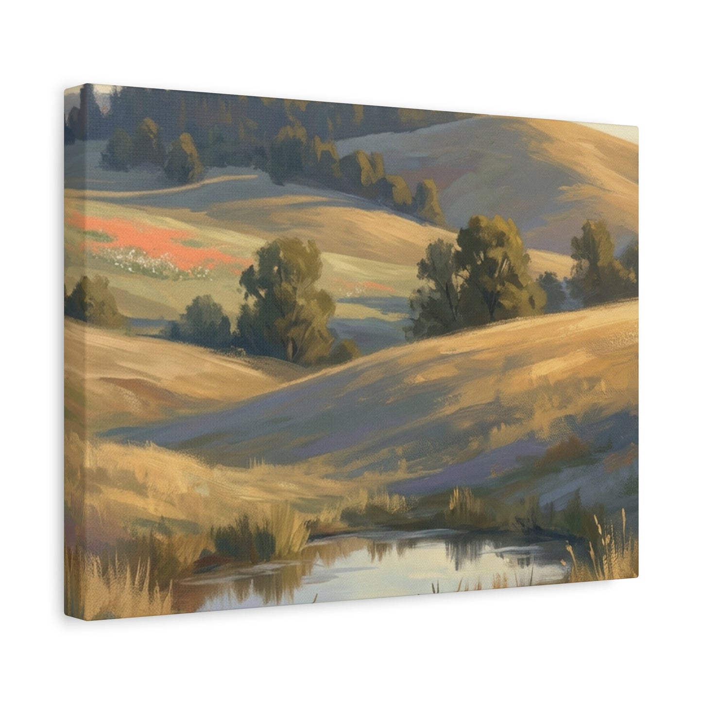 Coastal Cliff Canvas Wall Art — Lone Pine Seascape Matte Stretched Print