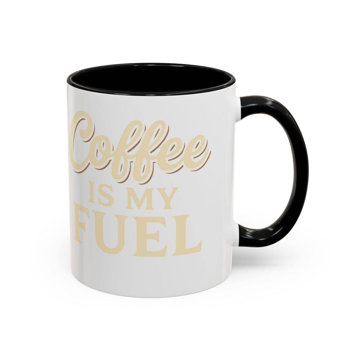 Coffee Is My Fuel Accent Coffee Mug — 11/15oz Ceramic Gift for Coffee Lovers