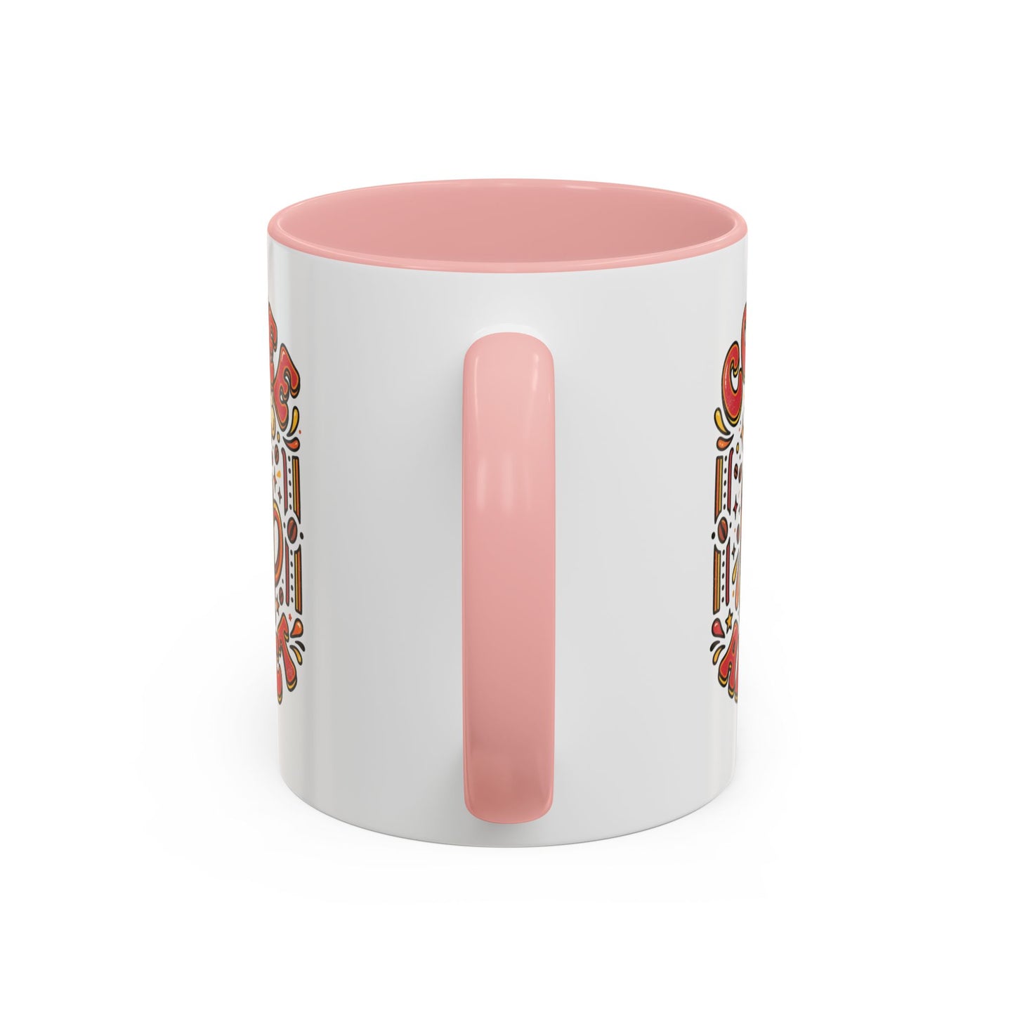 Coffee Addict Accent Mug — "Coffee Power" Retro Coffee Lover Gift (11oz/15oz)