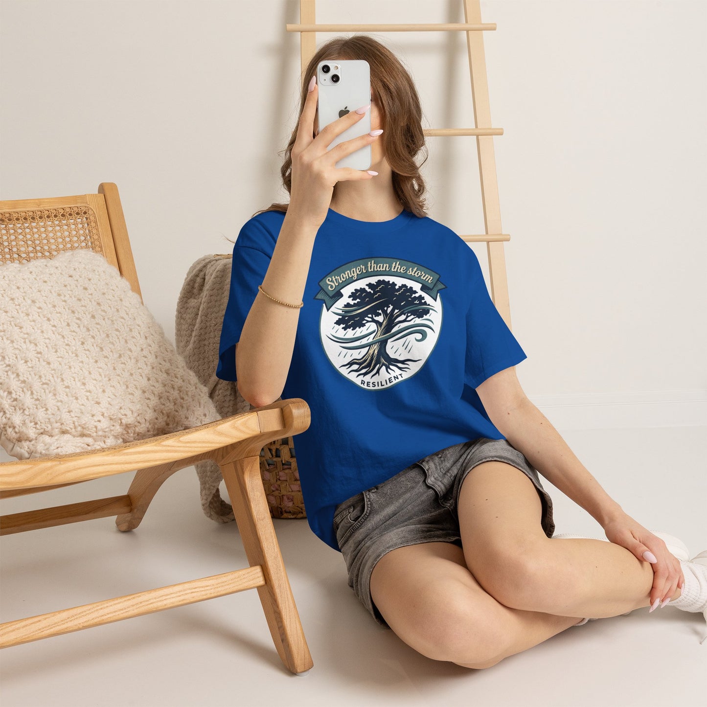 Resilient Tree T‑Shirt — "Stronger Than the Storm" Inspirational Tee