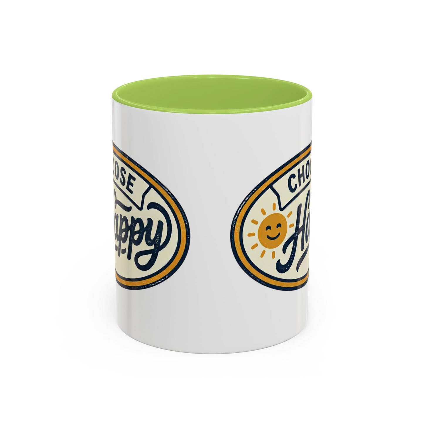 Choose Happy Coffee Mug — Inspirational Ceramic Accent Mug (11/15oz)
