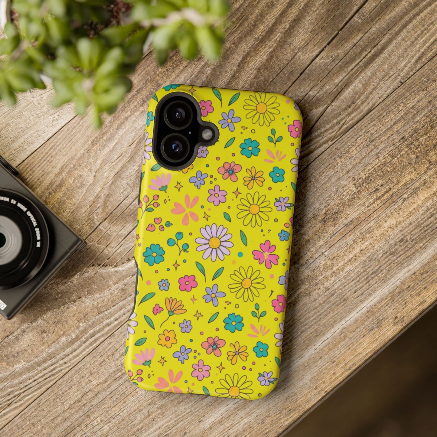 Floral Ditsy Phone Case — Magnetic Impact-Resistant Protective Cover