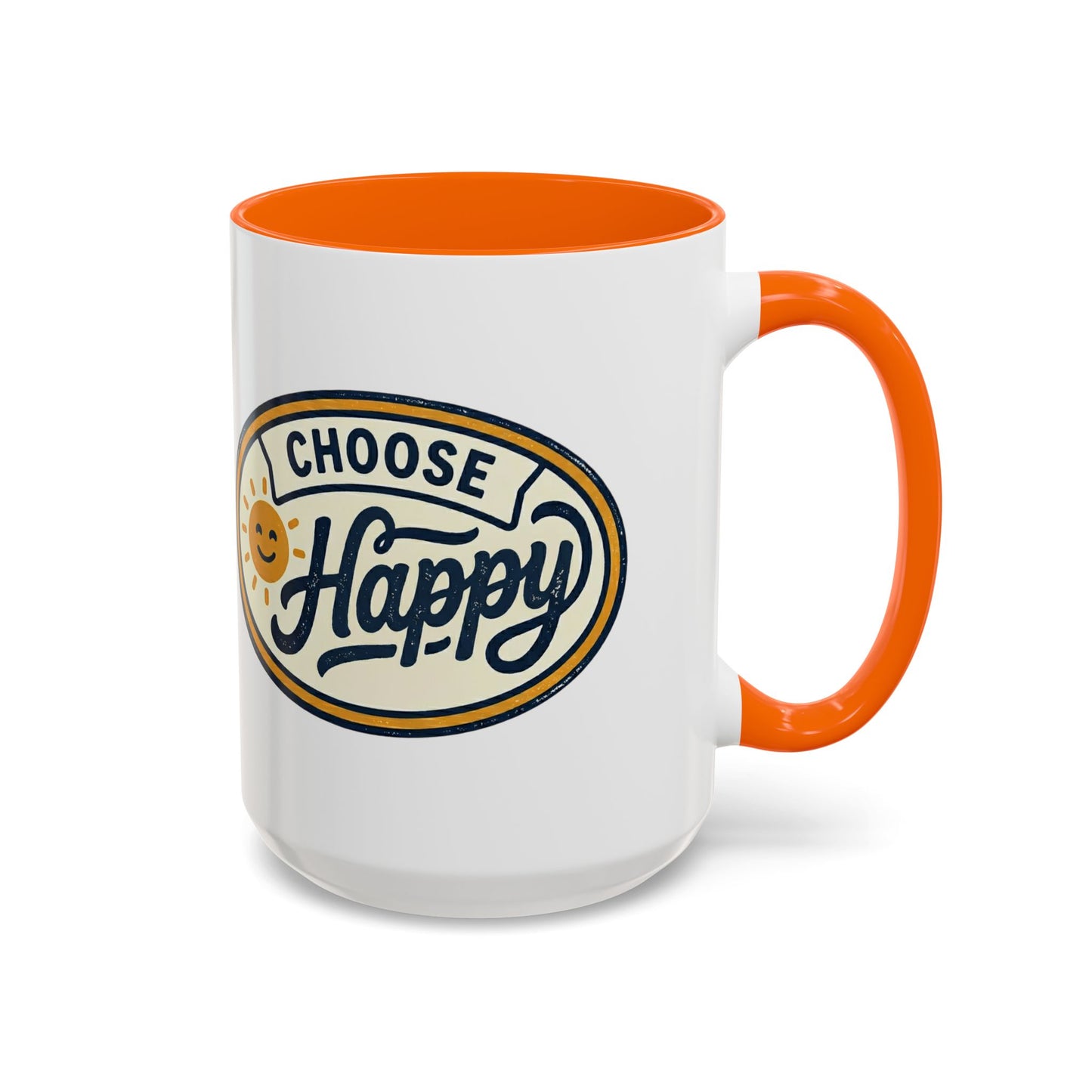 Choose Happy Coffee Mug — Inspirational Ceramic Accent Mug (11/15oz)