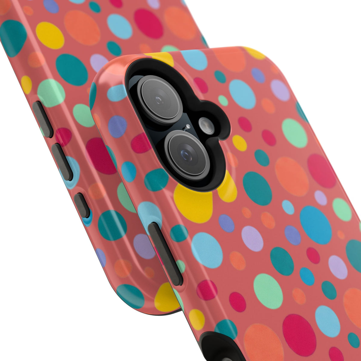 Colorful Polka Dot Magnetic Phone Case — Impact-Resistant, Vibrant Retro Dots