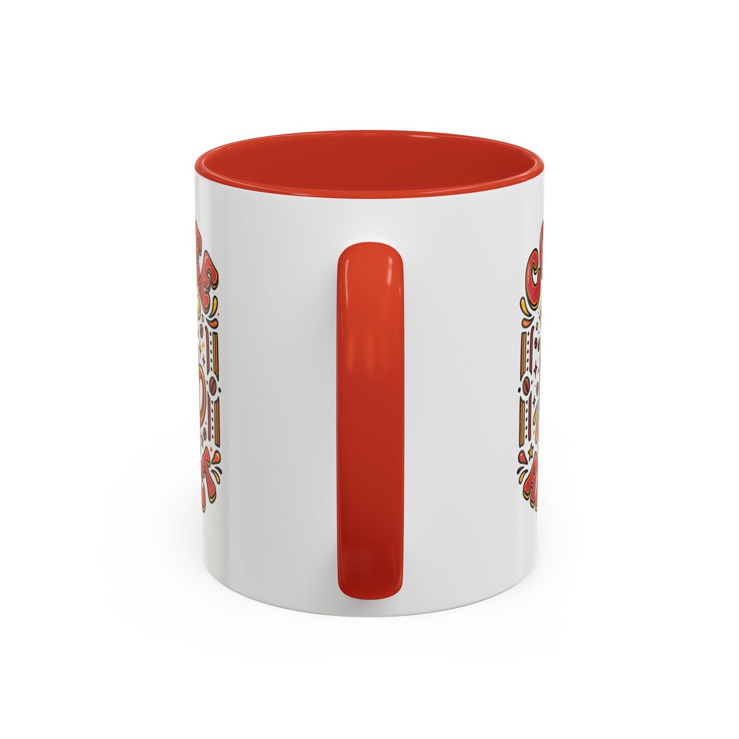 Coffee Addict Accent Mug — "Coffee Power" Retro Coffee Lover Gift (11oz/15oz)