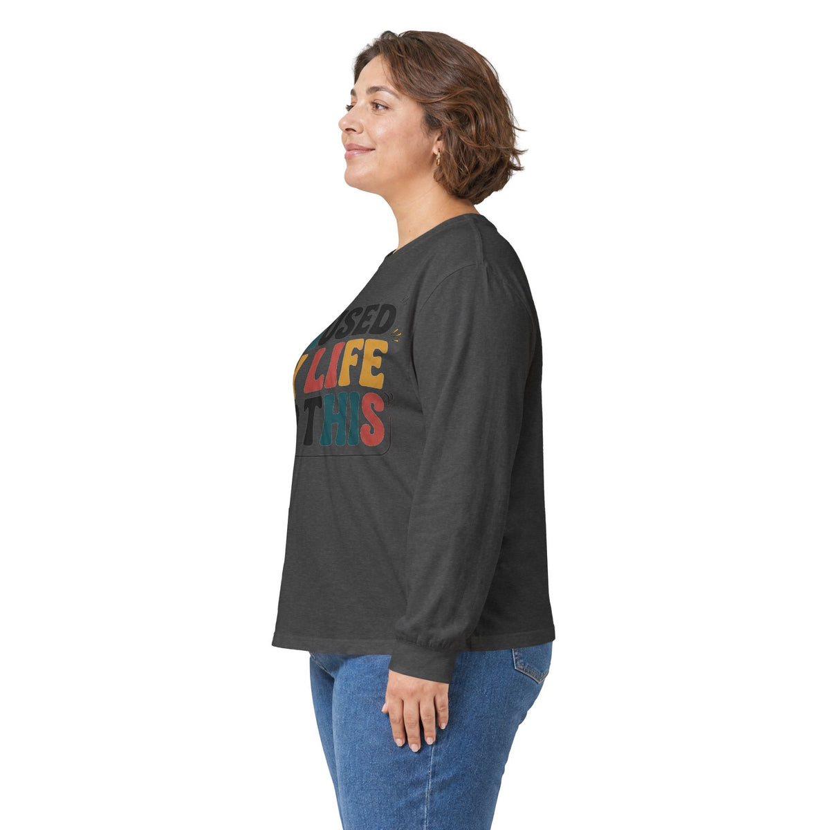 Long Sleeve Tee — "I Paused My Life For This" Retro Graphic