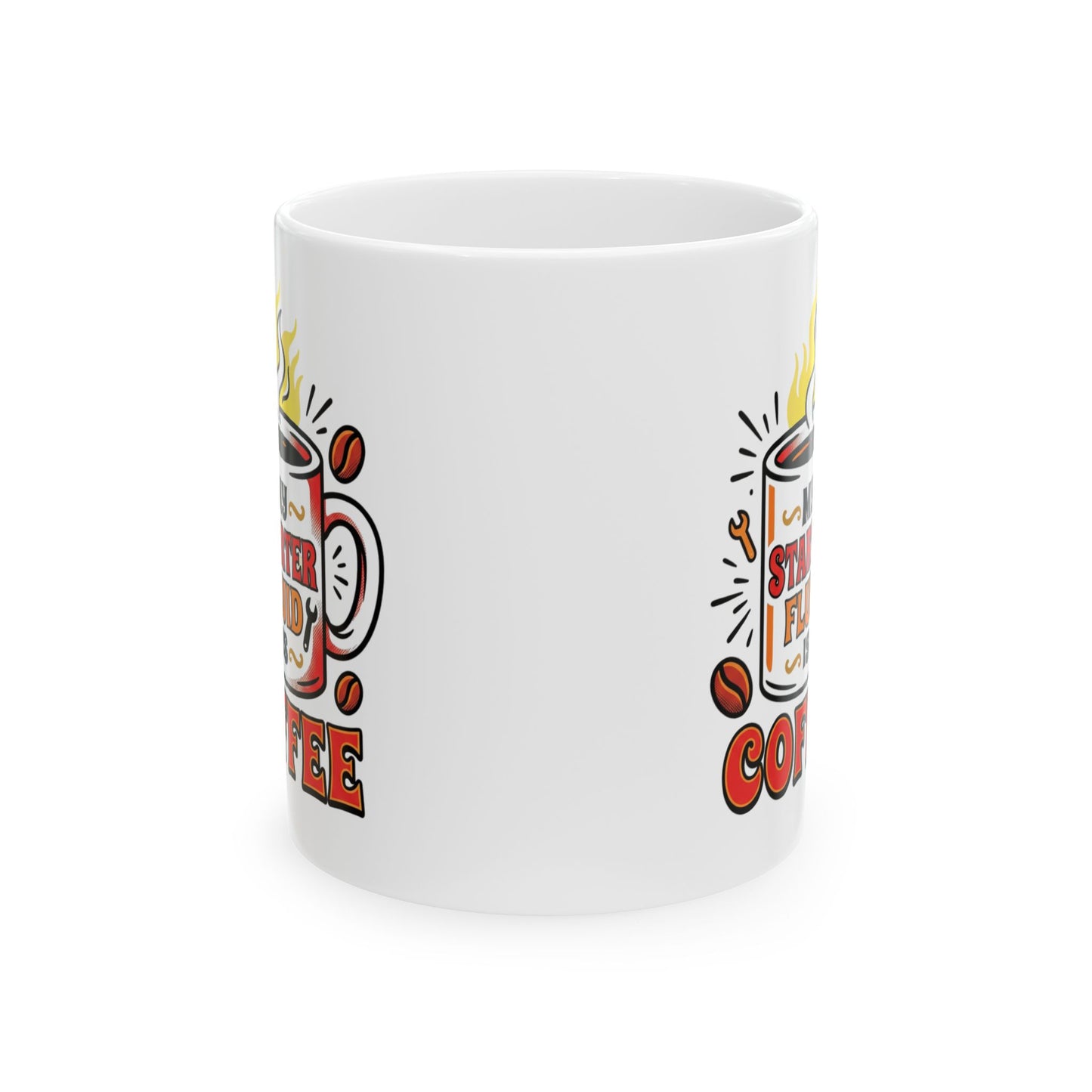 Coffee Lover Ceramic Mug — Retro 'But First Coffee' Design (11oz & 15oz)