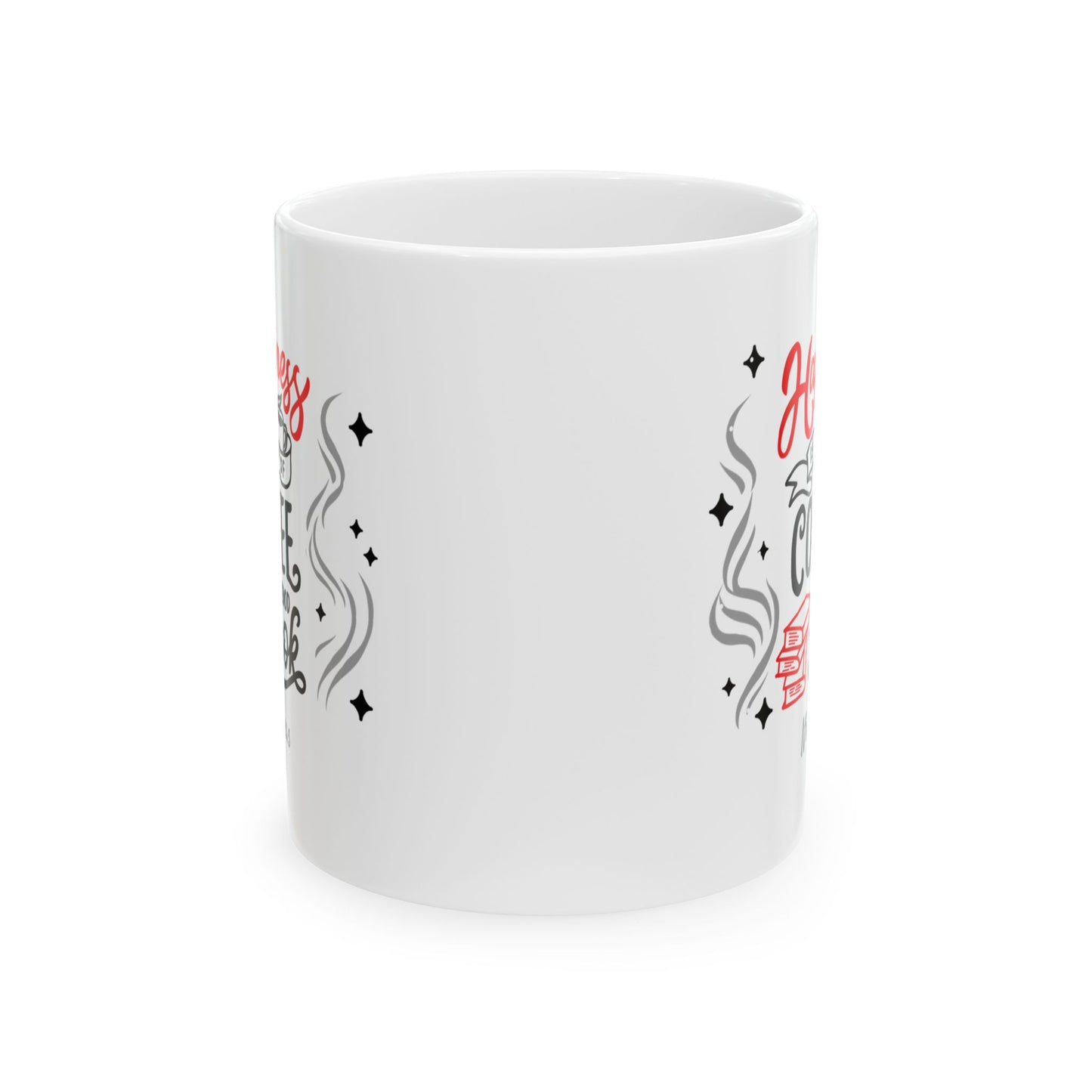 Ceramic Mug — "Happiness" Cute Confetti Coffee Mug (11oz/15oz)