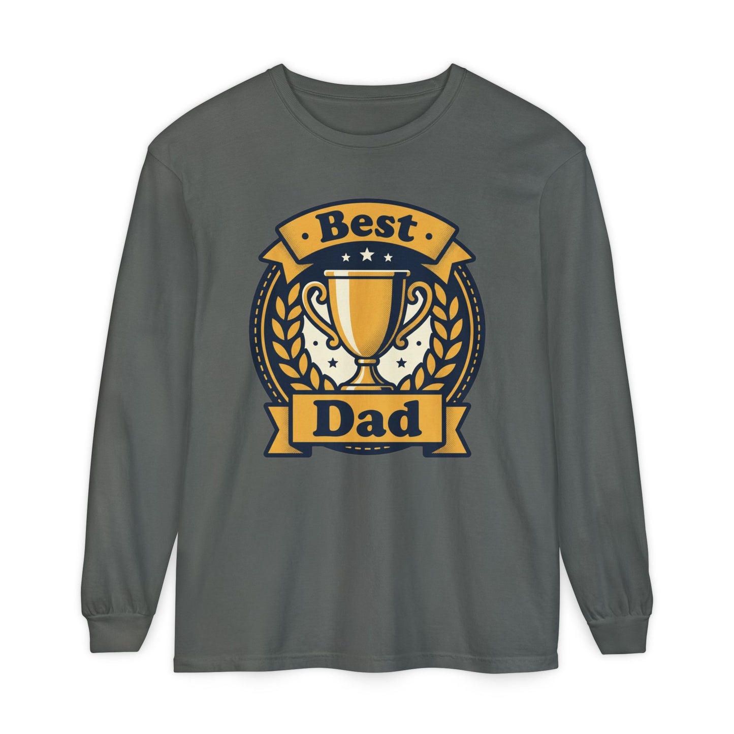 Best Dad Trophy Long Sleeve T-Shirt — Father’s Day Gift