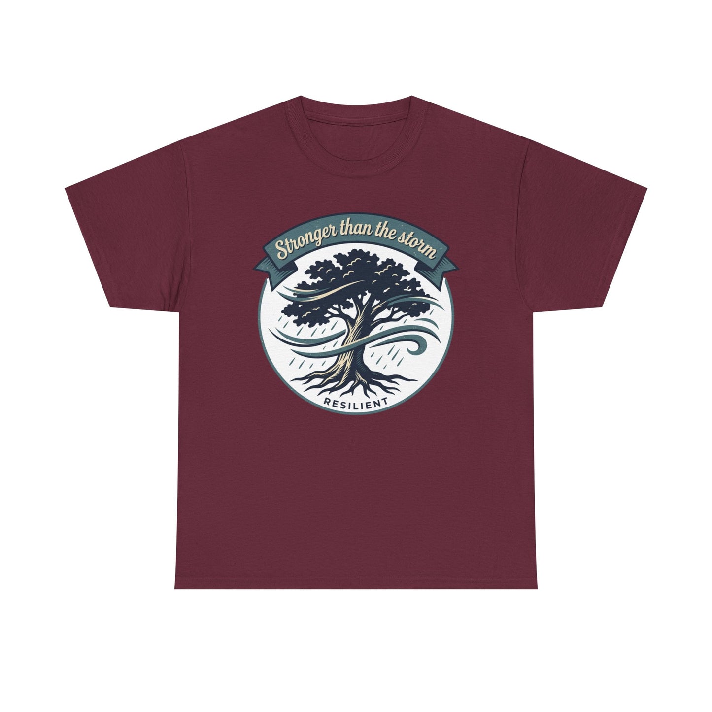 Resilient Tree T‑Shirt — "Stronger Than the Storm" Inspirational Tee