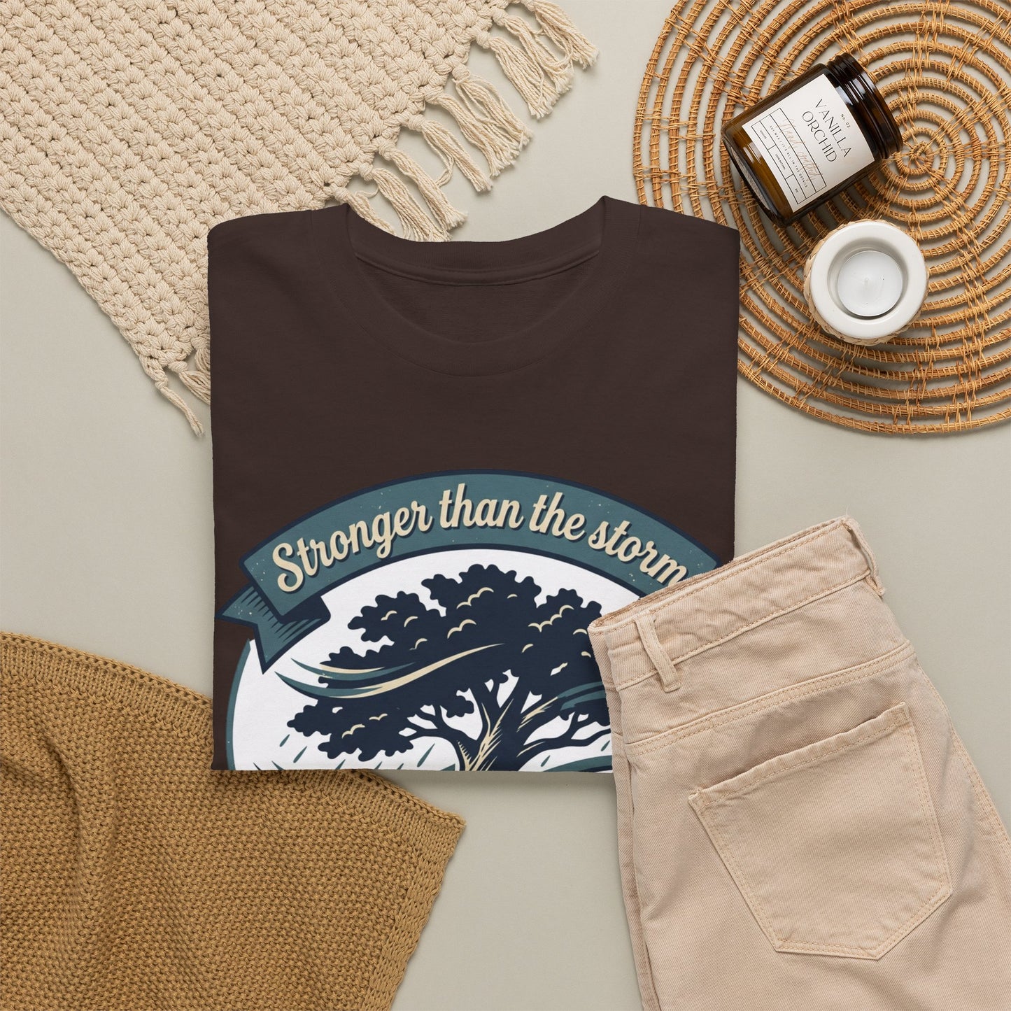 Resilient Tree T‑Shirt — "Stronger Than the Storm" Inspirational Tee